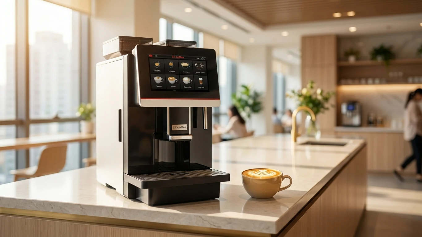 Kaffeevollautomat in einem modernen Büro
